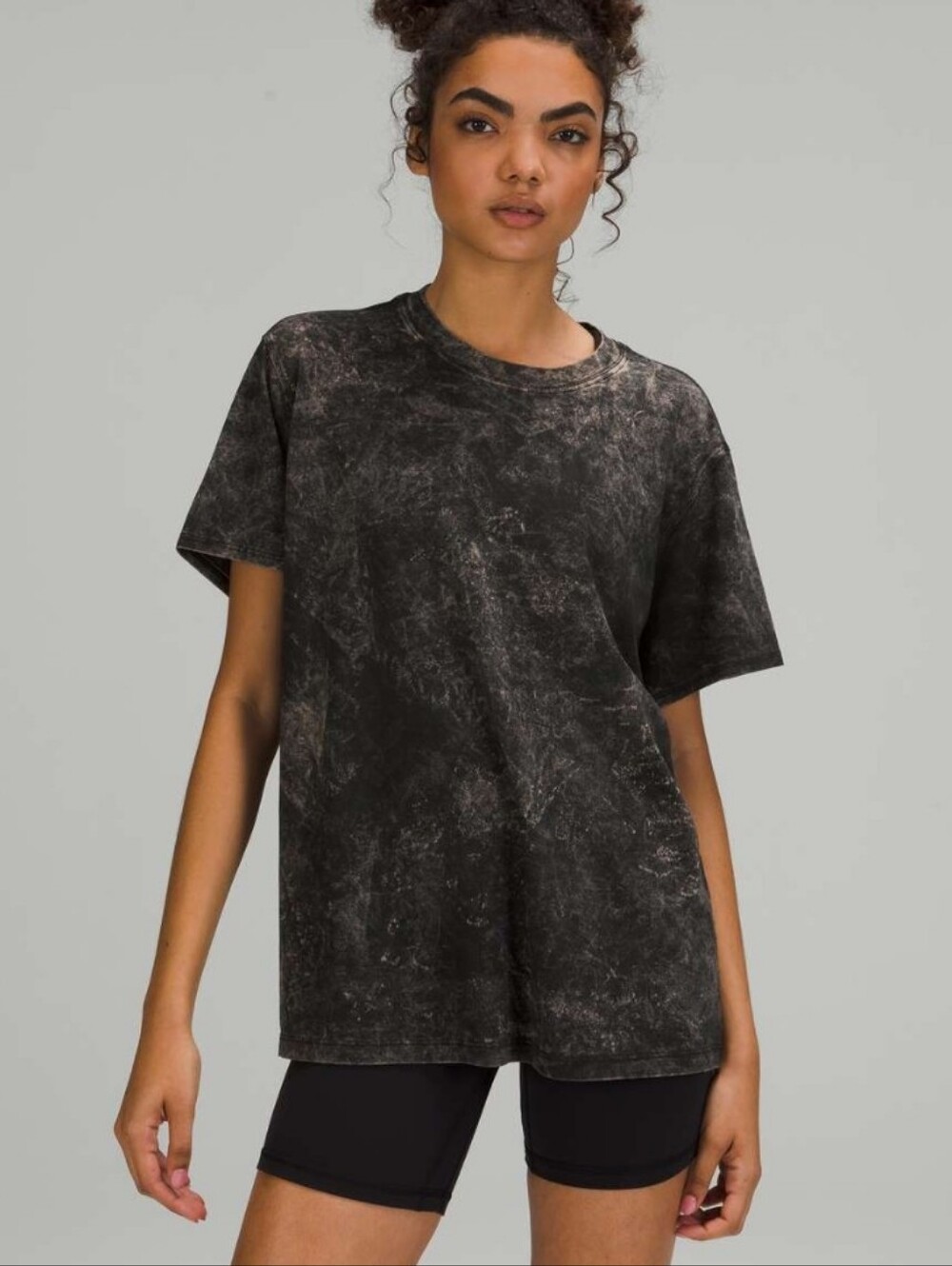 Lululemon All Yours Tee Cloudy Wash Black